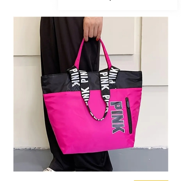 NWT PINK Victoria's Secret PINK Shoulder Tote Reusable Shopping - Picture 4 of 6